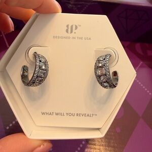 Stunning Silver Crystal Earrings by BP